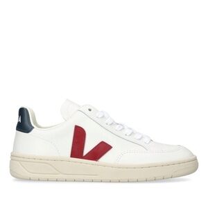 Veja White and Burgundy Women’s Sneakers- Size 9